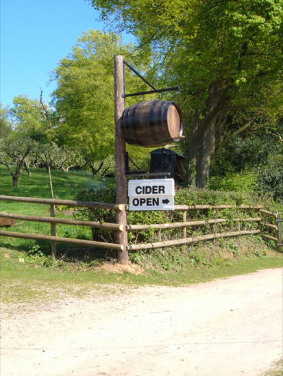 New Forest Cider Entrance, Burley