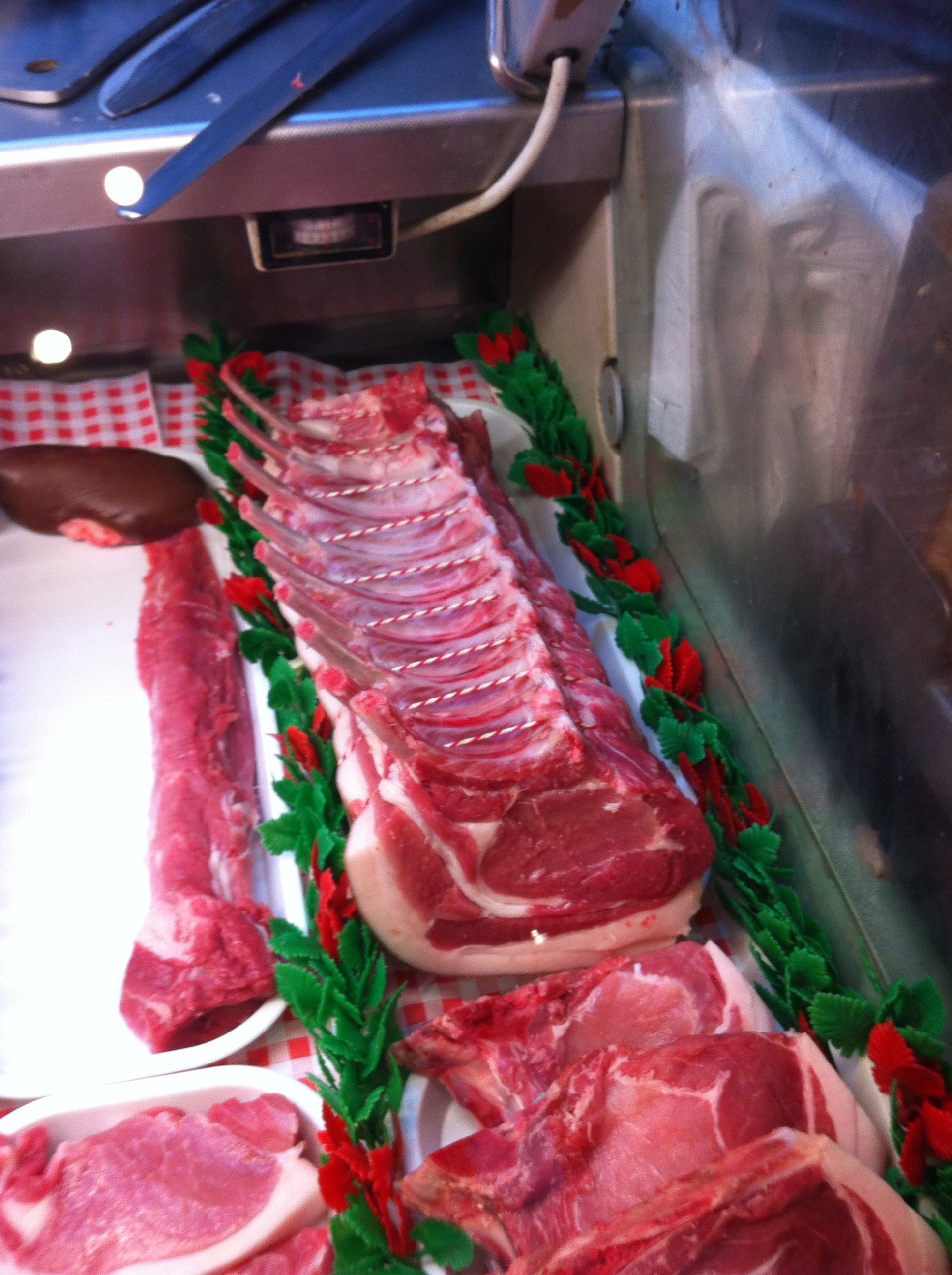 Our Pork Chops displayed at Sillfield Butcher London
