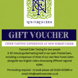 Cider Tasting Experience Gift Voucher for Two